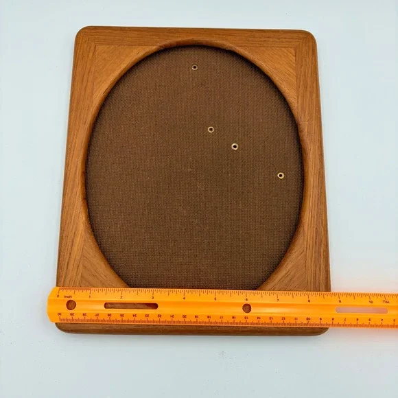 Wood Oval Picture Frame Display Stand Made in Thailand - Picture 7 of 8
